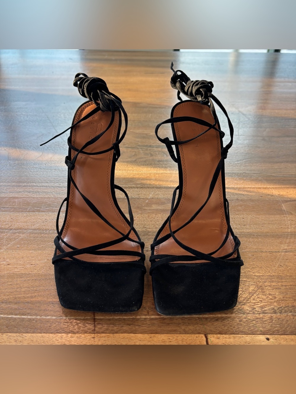 Asos Strappy Lace Up Heels, Size 8 - Picture 3 of 10